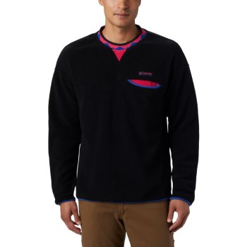 Columbia Wapitoo Fleece, Pullover Negros Para Hombre | 780951-OBE